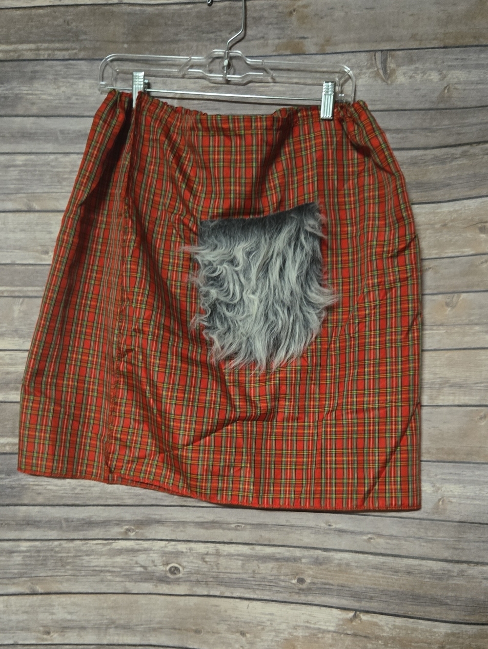 Vintage Men's Red Plaid Halloween Kilt